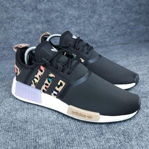 Adidas NMD_R1 Shoes Sneakers Womens Size 8.5 Black Leopard Boost Running H00670